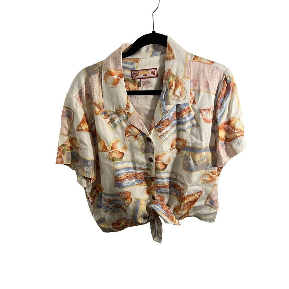 Carribean Joe beach women's blouse size xl